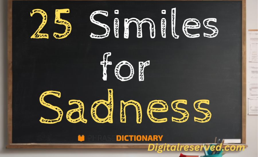 Sad Similes Pouring Rain, Storms, Silent, & More 2 2. A Heart Weighed Down Like Stone
