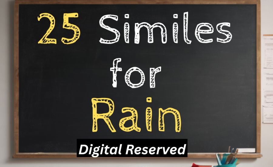 simile for rain