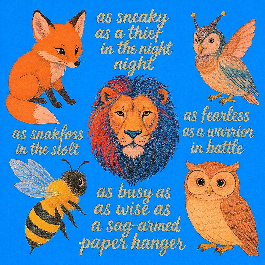 20 Similes for Animals 2 4. As Brave as a Lion
