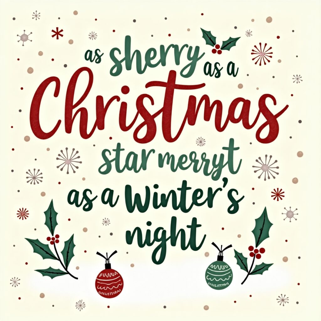 25 Similes For Christmas 3 14. Sweet Like Cinnamon and Spice