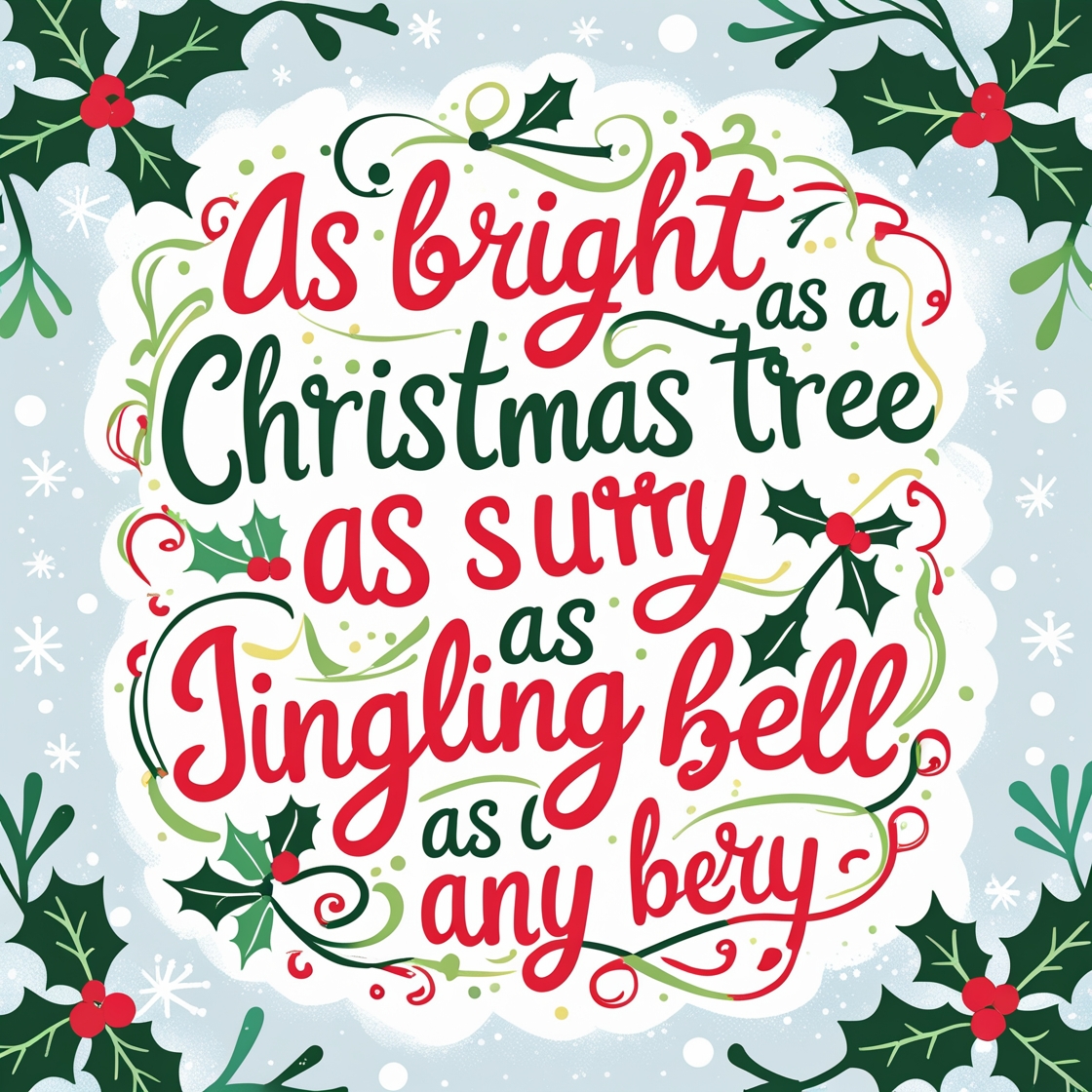 christmas similes