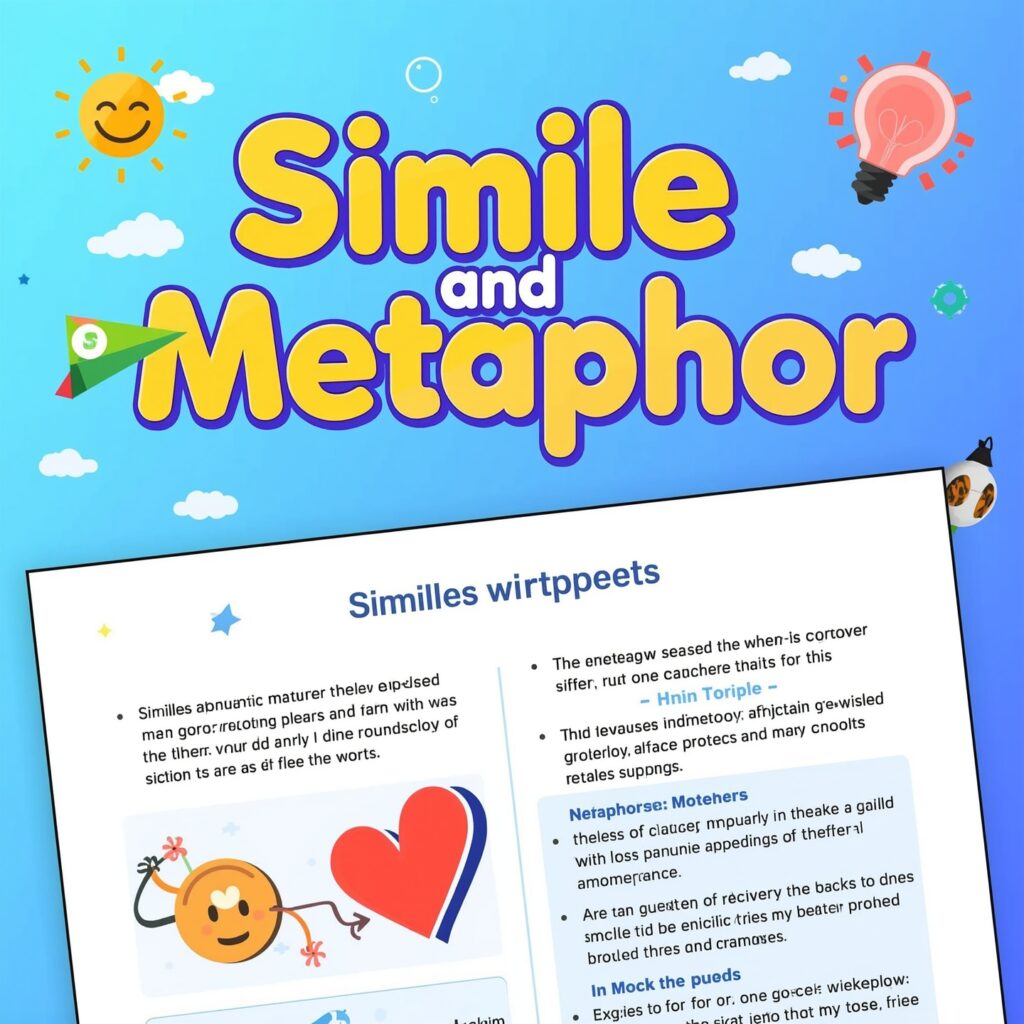 Simile and Metaphor Worksheet 2 2.What Is a Metaphor?