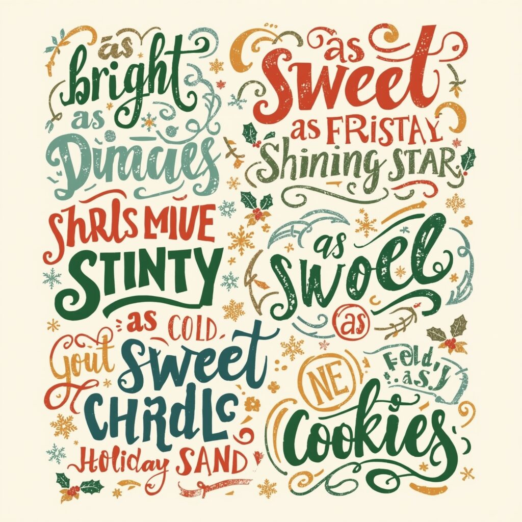 25 Similes For Christmas 2 3. As Cheerful as Santa Himself